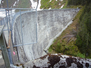 Dam on Salmon Creek - Alaska