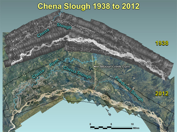 Chena Slough 1938 and 2012